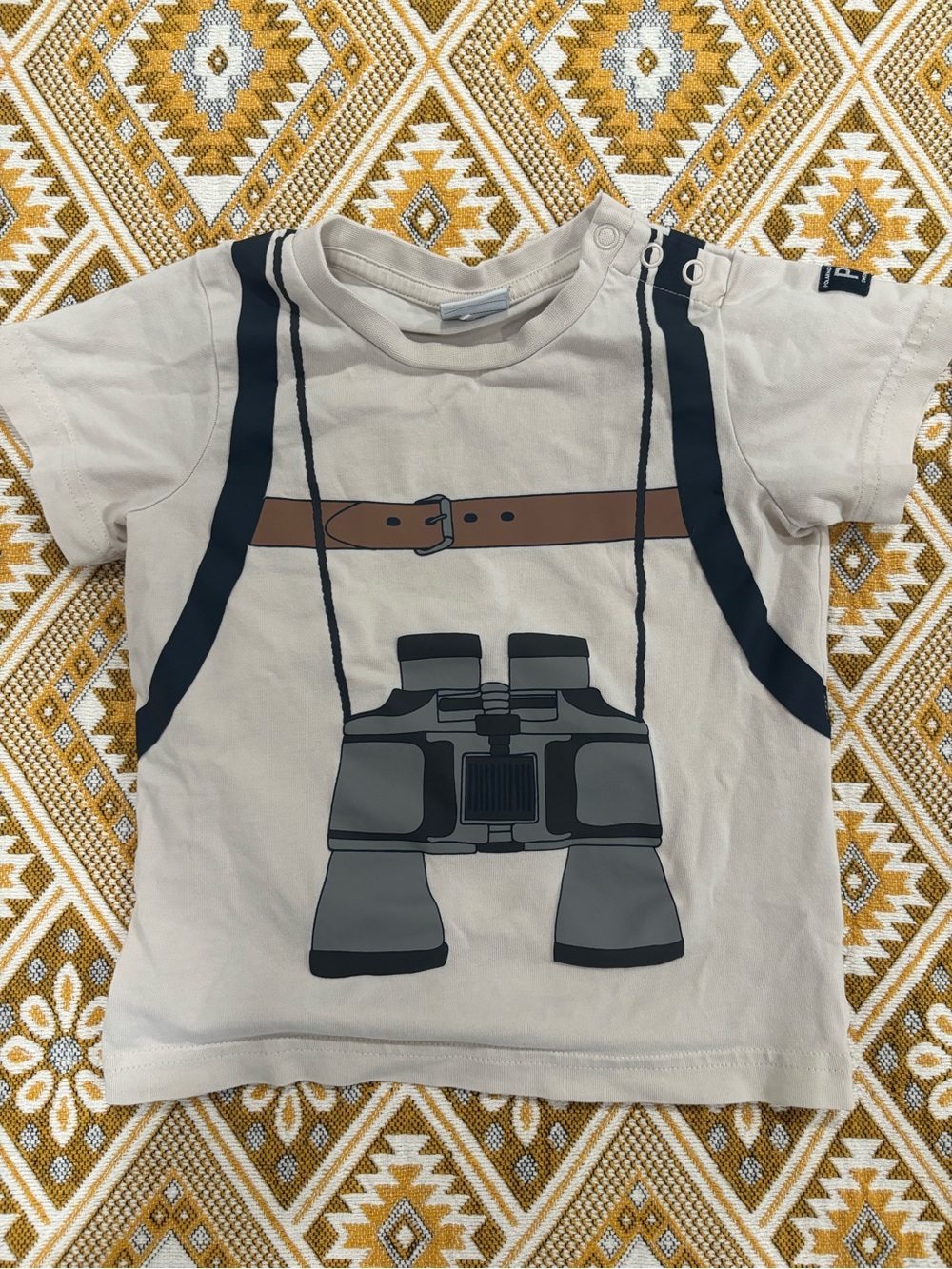 Poland O. Pyret Explorer Graphic Tee | Binoculars + Dino Backpack | Size 12-18M